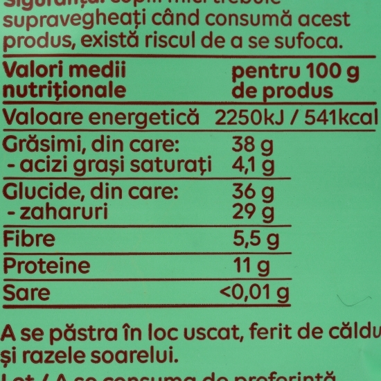 Mix Aventură (miez de nucă, caju, merișoare, stafide Corint) 150g