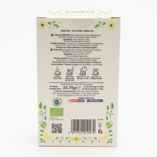 Ceai verde eco 15 plicuri