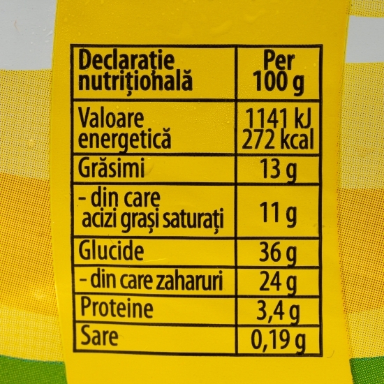 Înghețată cu fistic, alune, biscuiți cu glazură de cacao 120ml