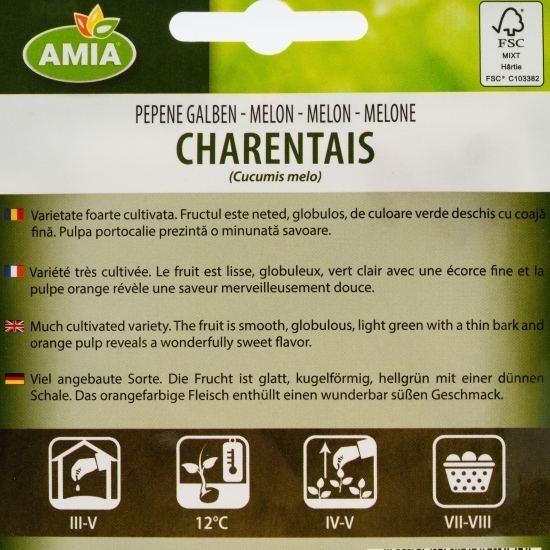 Semințe pepene galben Charentais 1.5g