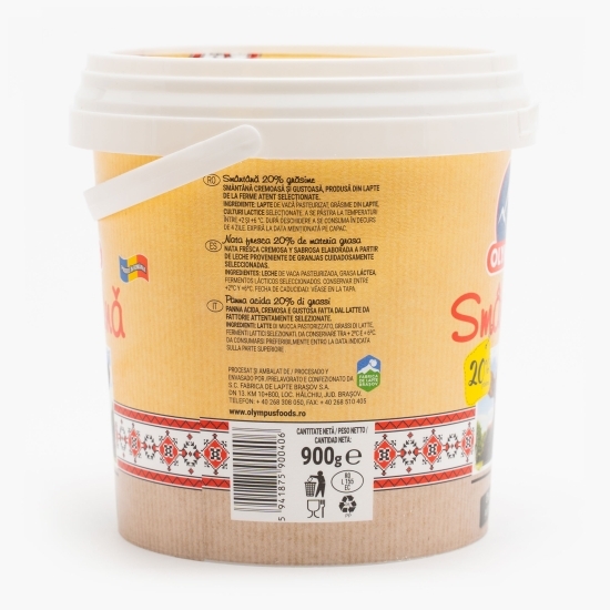 Smântână 20% grăsime 900g