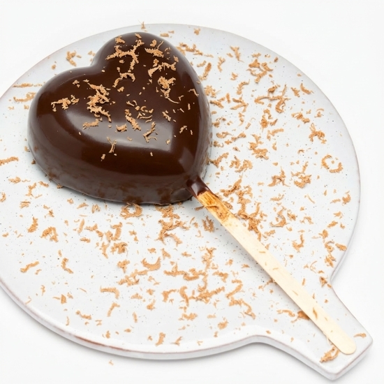 Love on a stick • Inimă de ciocolată Special Valentine's Day 70g