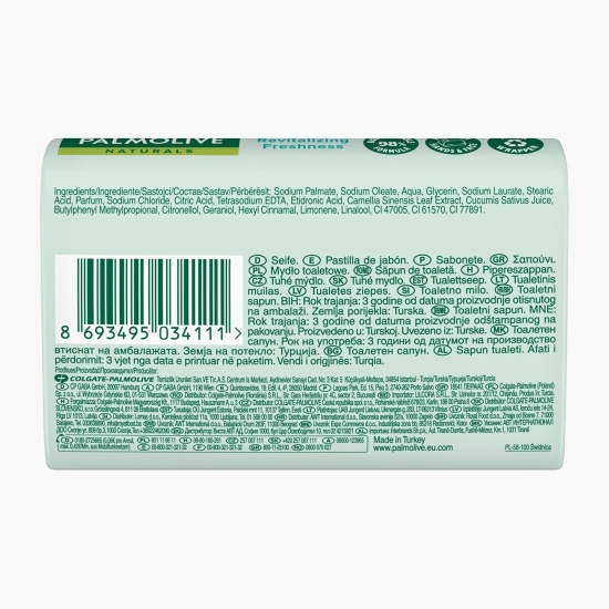 Săpun solid Naturals Revitalizing Freshness, Green Tea & Cucumber 90g