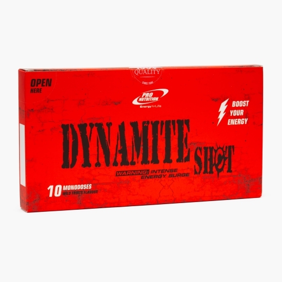 Supliment energizant pre-antrenament Dynamite, cu aromă de fructe de pădure, 10x25ml