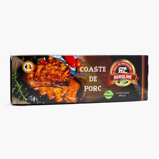 Coaste de porc gătite lent 650g