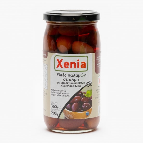 Măsline întregi Kalamata în saramură și ulei măsline 360g
