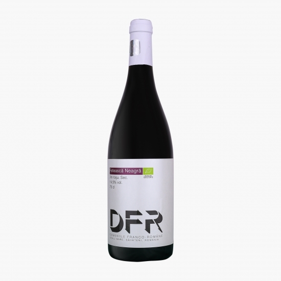 Vin roșu sec eco Fetească Neagră, 14.5%, 0.75l