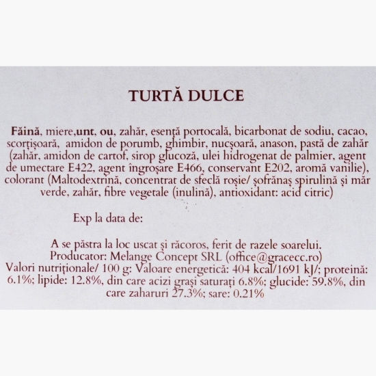 Turtă dulce individuală 8 Martie, diverse modele, 60g