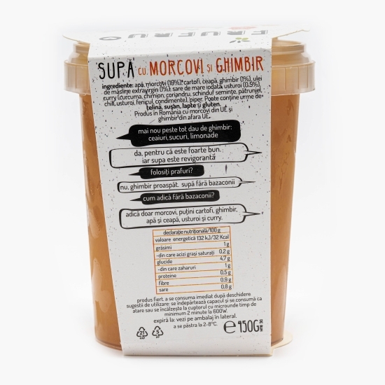 Supă fresh de morcovi și ghimbir 450g