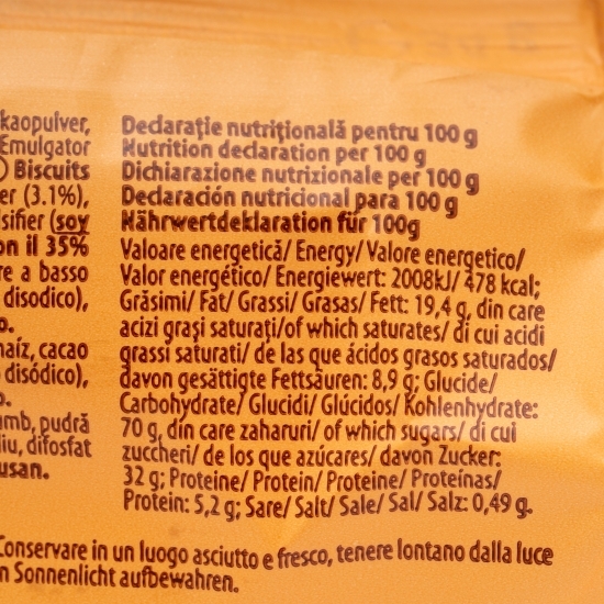 Biscuiți cu cremă de cacao 34g