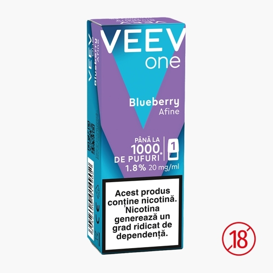 Capsulă pentru țigară electronică Blueberry 1.8%, 20mg/ml nicotină, 1000 puffs