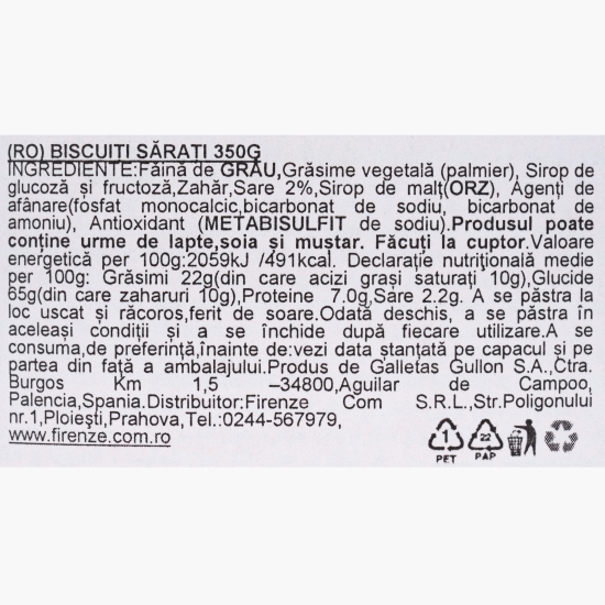 Biscuiți sărați mini crackers 350g