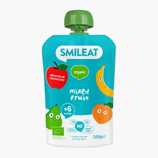 Gustare piure eco din mix de fructe +6 luni 100g