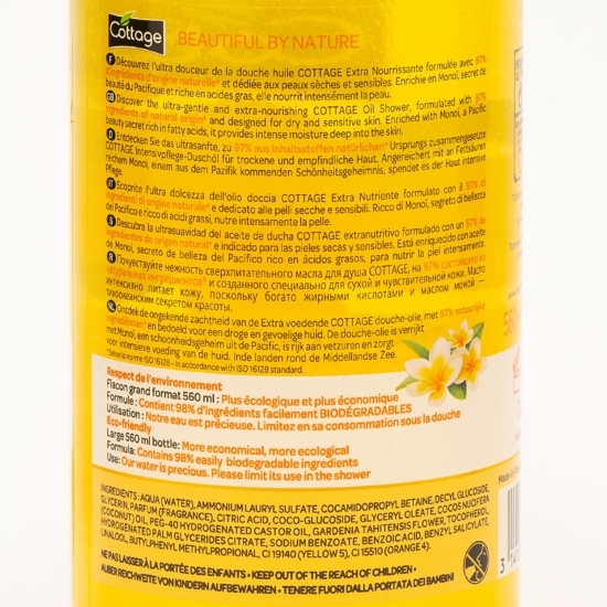 Ulei de duș nutritiv cu ulei de monoi 560ml