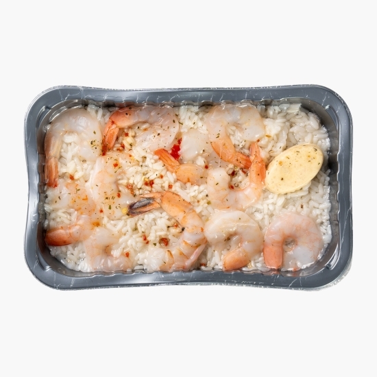 Creveți cu orez și sos de unt și lămâie, 300g