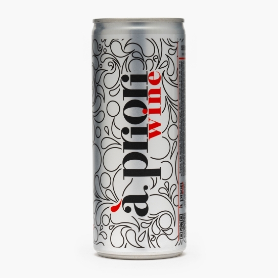 Vin perlant sec alb Glera 12%, doză, 0.25l