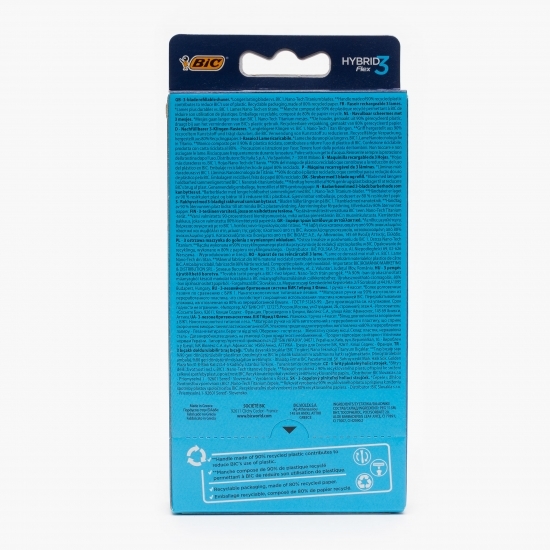 Aparat de ras Hybrid Flex 3 lame, 4 buc