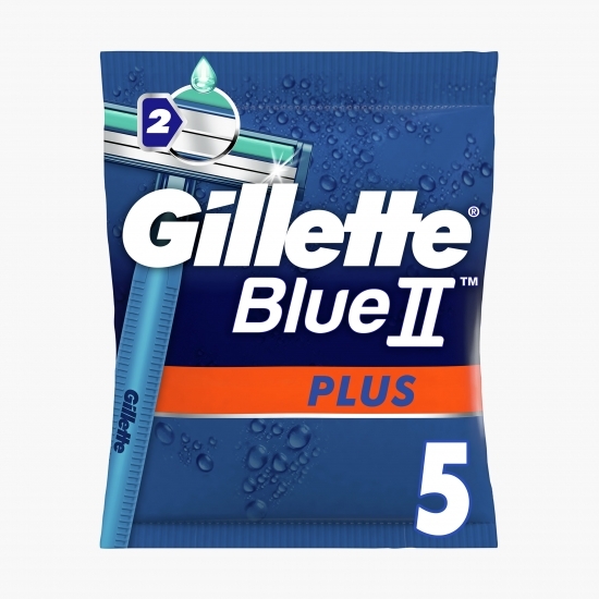 Aparat de ras de unică folosință Blue2 Plus cu 2 lame, 5 buc