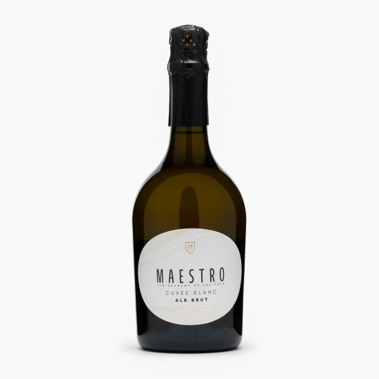 Vin spumant alb brut Cuvee Blanc, 12.5%, 0.75l