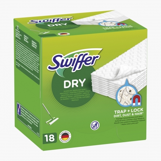 Rezerve lavete uscate pentru pardoseală Sweeper 18 buc