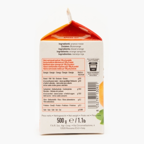 Suc congelat de portocală roșie stoarsă 500g