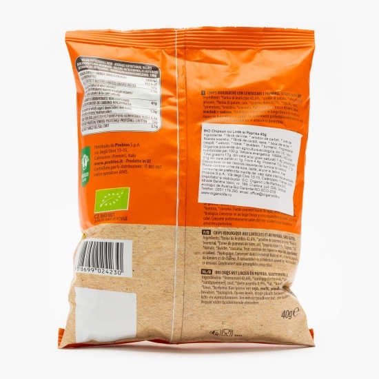 Chipsuri cu linte și paprika 40g