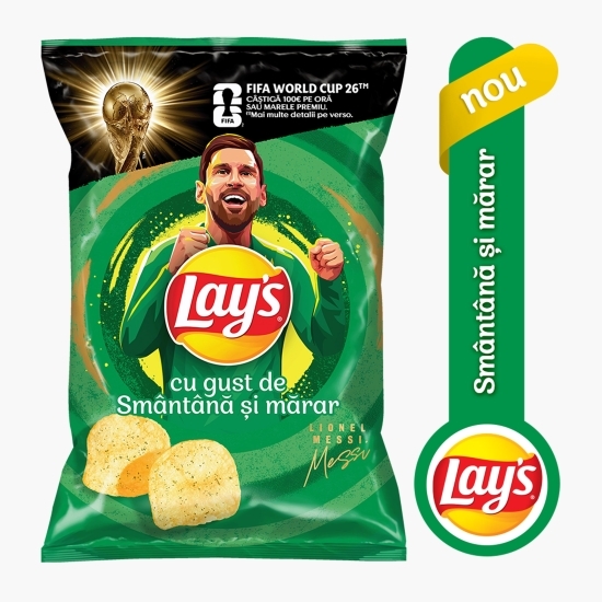 Chipsuri din cartofi cu smântână și mărar 125g