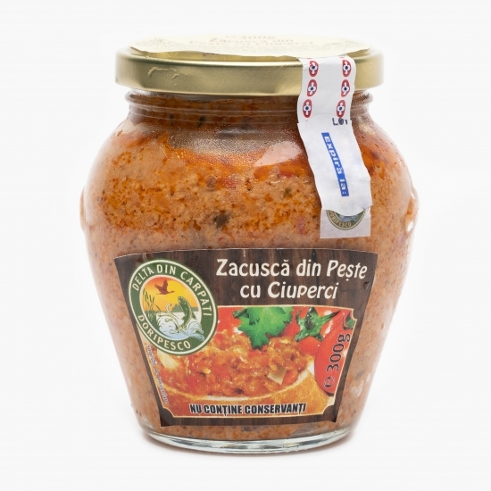 Zacuscă din pește cu ciuperci 300g