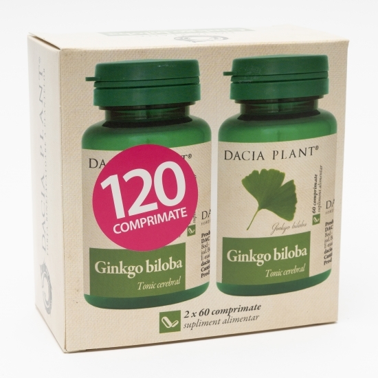 Ginko biloba 2x60 comprimate