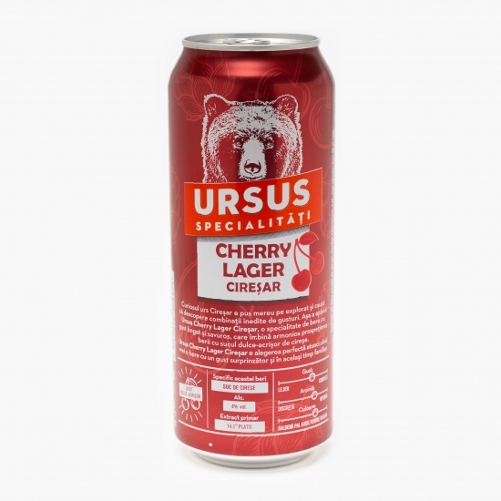 Bere blondă cu arome de cireșe doză 0.5l