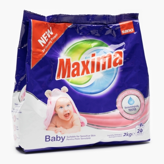 Detergent de rufe pudră pentru piele sensibilă Baby 20 spălări, 2kg