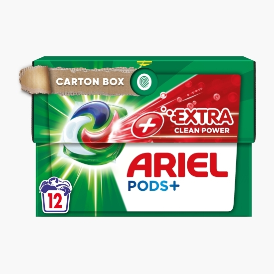 Detergent de rufe capsule Pods + Extra Clean Power, 12 spălări