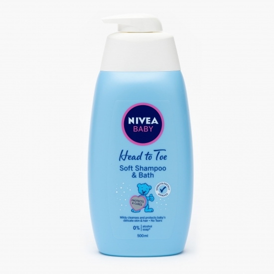  Șampon şi spumă de baie pentru bebeluși, Baby Head to Toe 0.5l