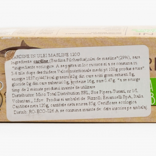Sardine în ulei de măsline 120g