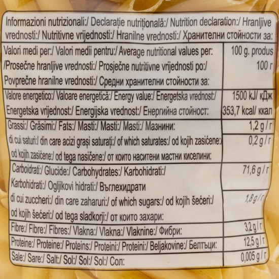Paste Penne grâu dur 3 minute 500g