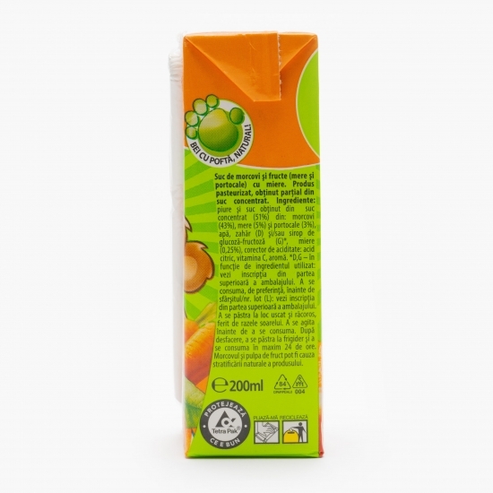 Suc de morcovi, mere şi portocale 0.2l