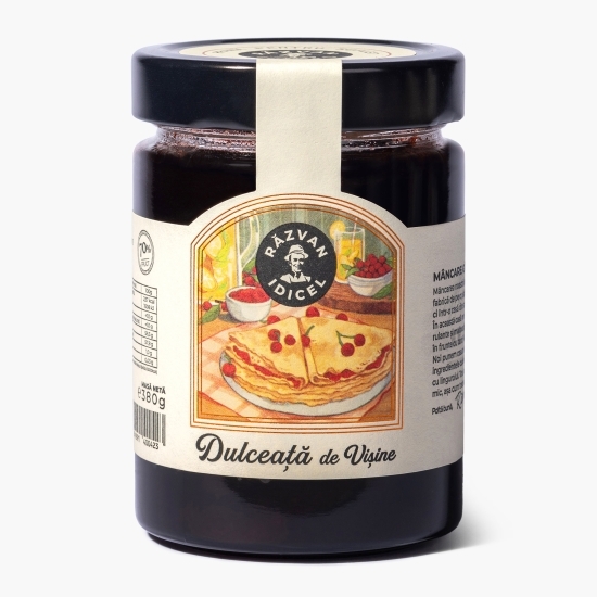 Dulceață de vișine, gătită la ceaun pe foc de lemne 380g