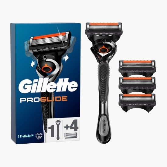 Aparat de ras ProGlide, 1 mâner + 4 rezerve