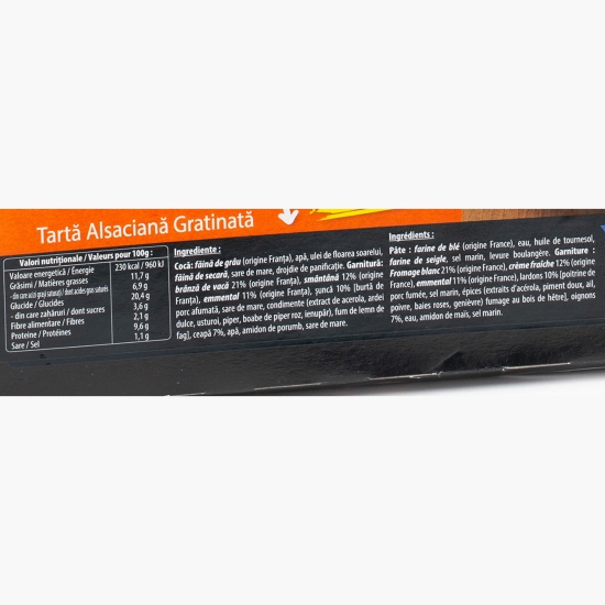Tartă alsaciană gratinată 560g, 2 buc