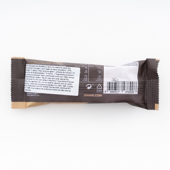 Baton energetic eco cu alune de pădure și carob 35g