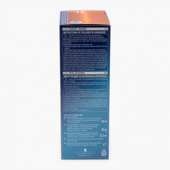 Vopsea de păr permanentă Colour + Lift L74 Vibrant orange 142.5 ml