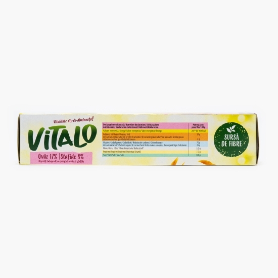 Biscuiți integrali cu fulgi de ovăz și stafide 126g