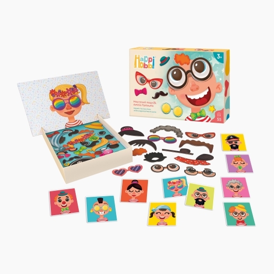Cutie magnetică Fețișoare Amuzante, +3 ani