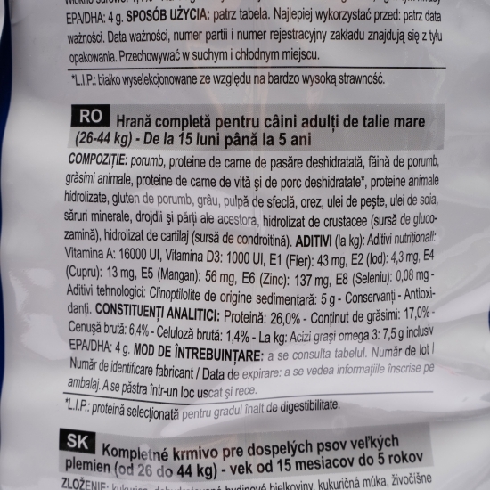 Hrană uscată pentru câini, 15Kg, Maxi Adult 