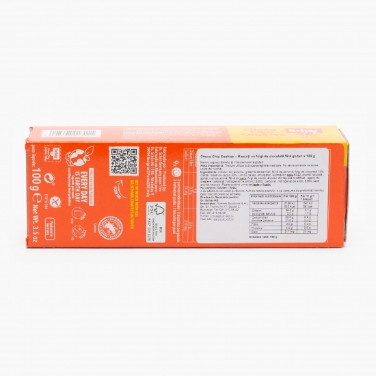 Biscuiți cu fulgi de ciocolată fără gluten 100g 