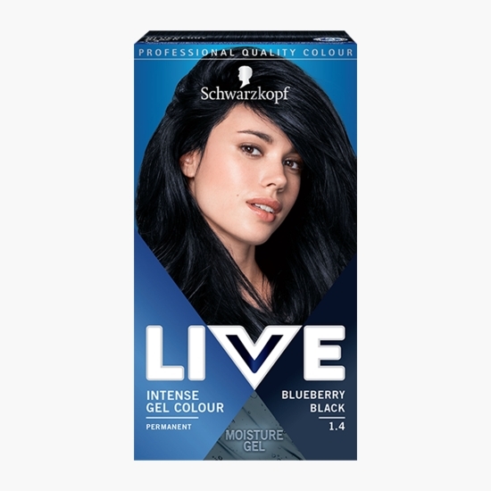 Vopsea de păr permanentă sub forma de gel 1.4 blueberry black 142.5ml