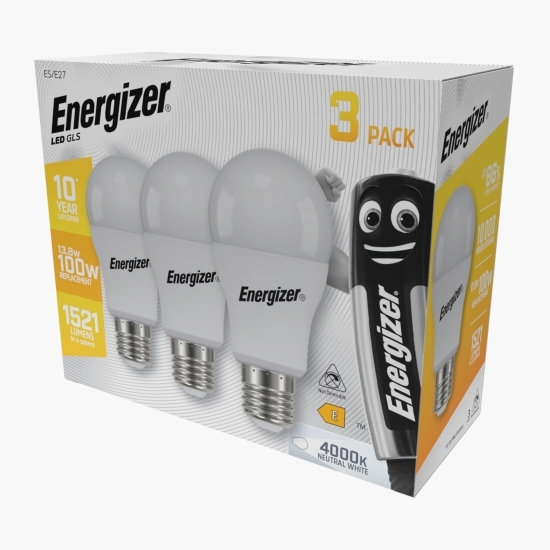 Becuri LED GLS (glob) 13.8W, 3 buc