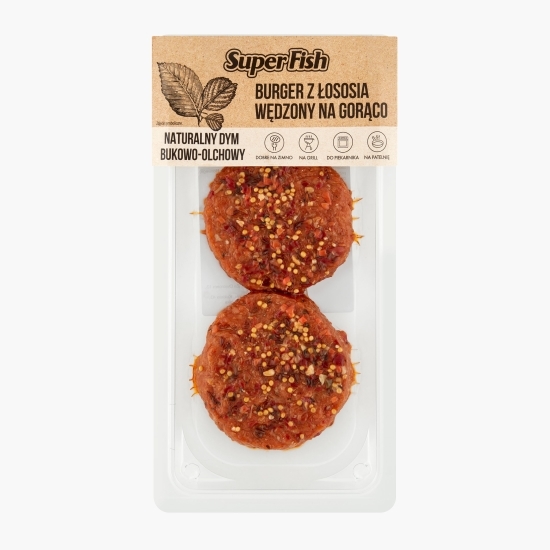 Burger de somon cu ardei 170g