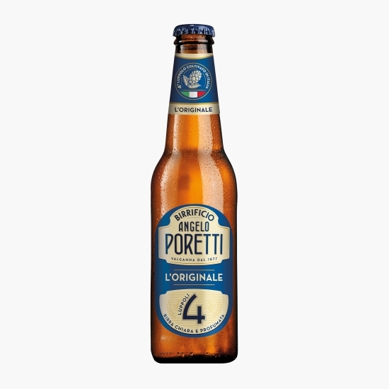 Bere blondă lager L'Originale 4, sticlă 0.33l