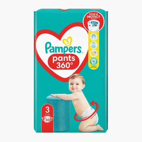 Scutece chiloțel Pants Jumbo Pack mărimea 3, 6-11kg, 62 buc